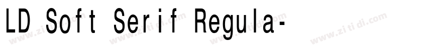 LD Soft Serif Regula字体转换